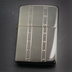 画像1: zippo ブラックニッケル エッチング 2004年製造