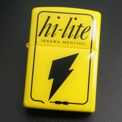 画像1: zippo hi-lite 稲妻メンソール 両面加工 2011年製造