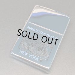 画像1: zippo2002年MANHATTAN　ISLAND新品未使用 