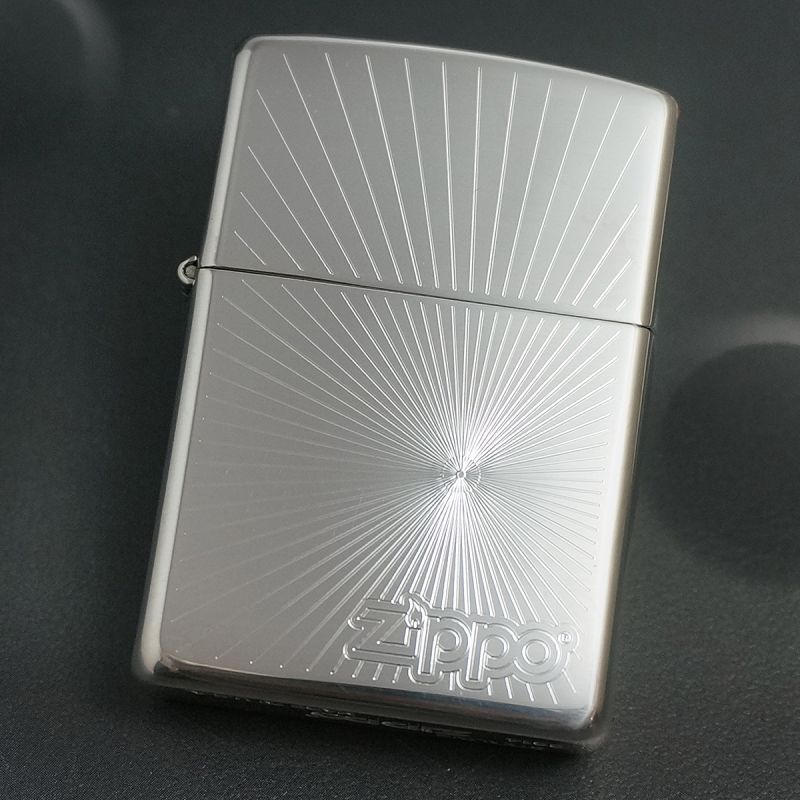 ZIPPO 15スターリング両面手彫り唐草[検索用キーワード＝ZIPPO 15