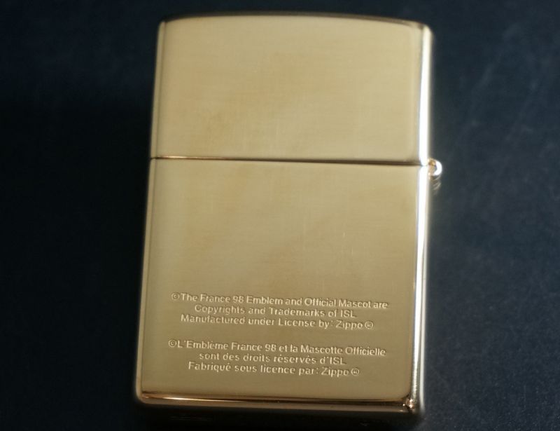 フランスW杯98 記念Zippo シリアルナンバー付き+fauthmoveis.com.br