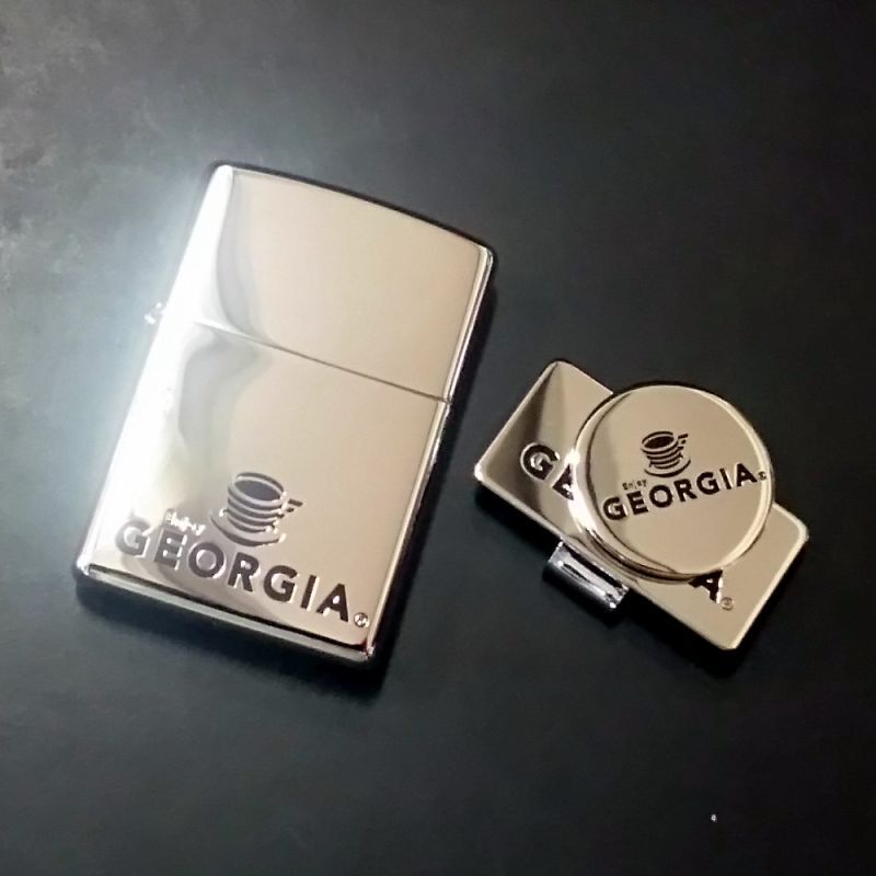 93年'レギュラー ZIPPO ”GEORGIA-PACIFIC”未使用 新品 グレーペイント-