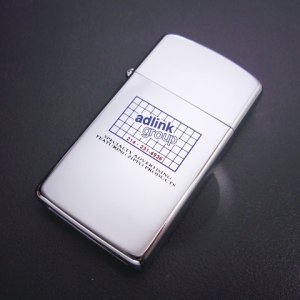 画像: zippo adlink group  スリム 1990年製造 