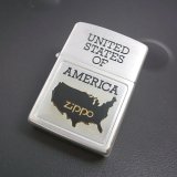 画像: zippo 液晶 シルバーサテン アメリカ大陸 1994年製造