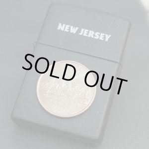 画像: zippo 50州25セントコイン NEW JERSEY（ニュージャージー州）黒マット