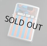 画像: zippo  WORLD CUP ’98 ストライププリント 1997年製造