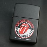 画像: zippo ローリングストーンズ 黒マット 1999年製造