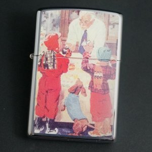 画像: zippo クリスマス柄 2004年製造