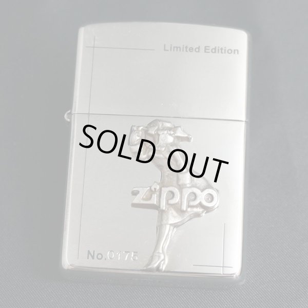 画像1: zippo WINDY メタル貼付け 2000年製造 