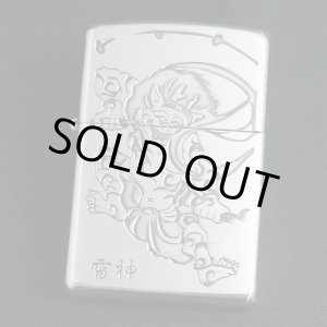 画像: zippo 雷神 シルバーメッキ 2011年製造