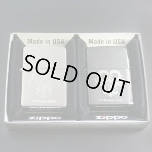 画像: zippo ペア アラベスクハート SV/BK