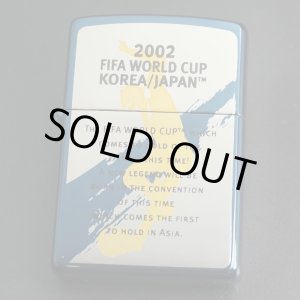 画像: zippo FIFA KOREA JAPAN ブルーチタン 2001年製造