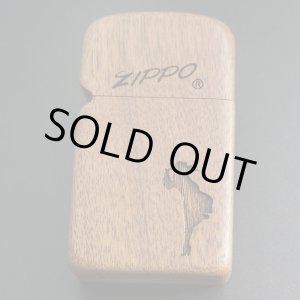 画像: zippo 木巻き WINDY スリム 2005年製造 