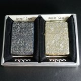 画像: zippo ペア ARMOR 2FRアラベスク SV＆SG