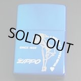 画像: zippo WINDY ブルーイオン 2000年製造