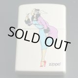 画像: zippo WINDY パールホワイト プリント 2006年製造 