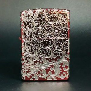 画像: zippo イオンレッド 5面仕上 2018年製造