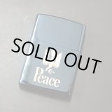 画像: zippo Peace ブルーチタン 1991年製造 新品未使用