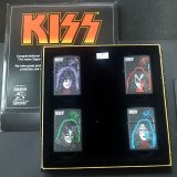 画像: zippo KISS 黒マット 4個セット 1999年製造 新品未使用