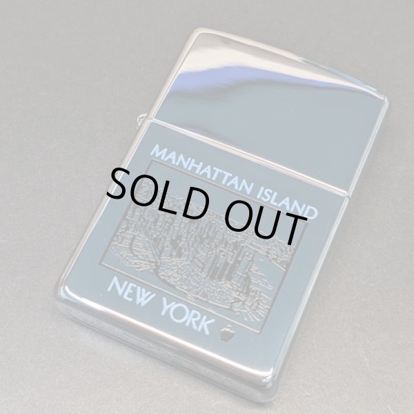 画像1: zippo2002年MANHATTAN　ISLAND新品未使用 