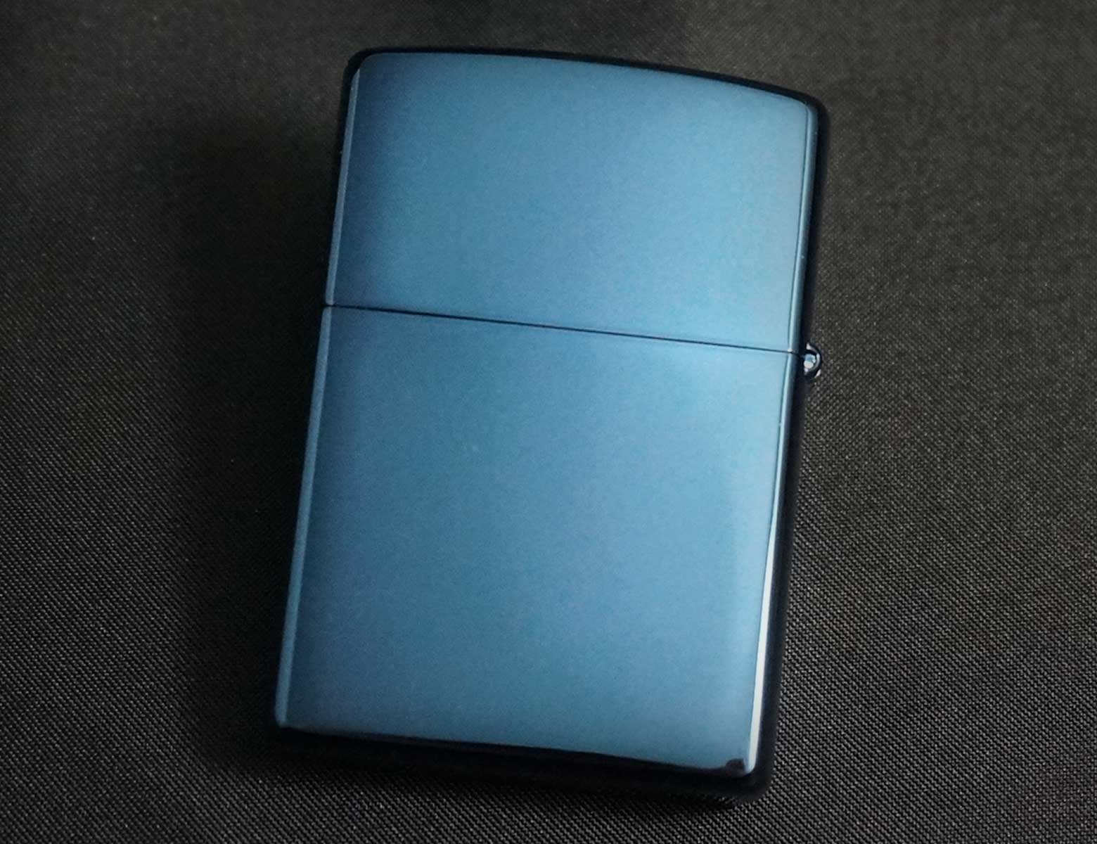 zippo WINDY ブルーチタン 2001年製造 - zippo-LAND G.