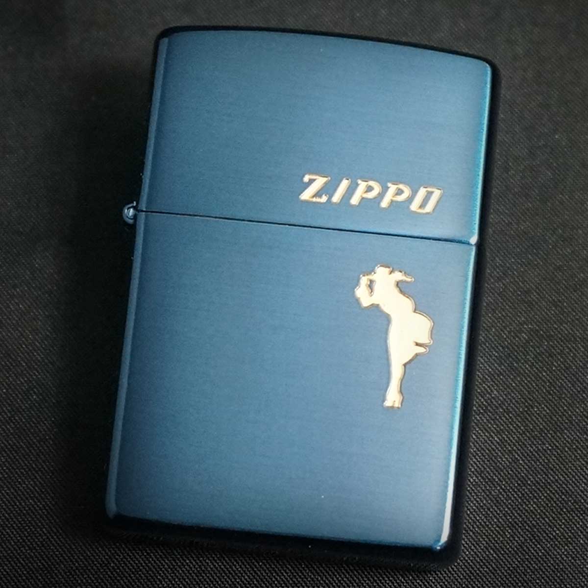 zippo WINDY イオンブルー 金入れ 1998年製造 - zippo-LAND G.