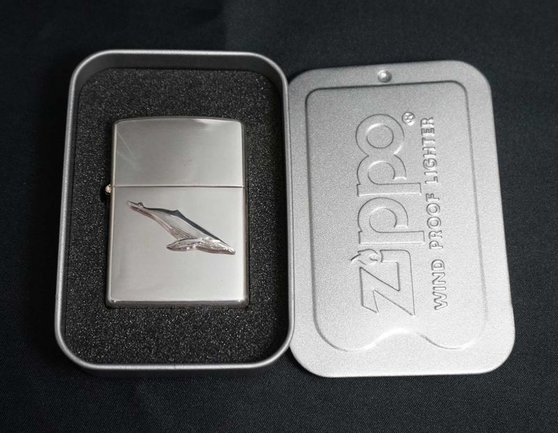 画像: zippo クジラ シルバーメタル 1997年製造