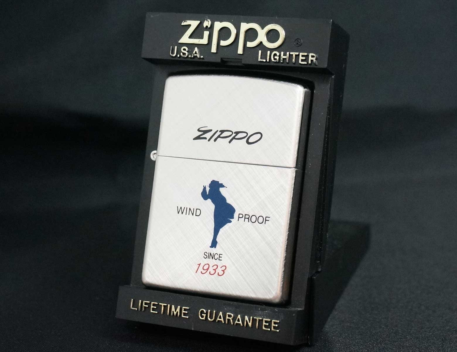 画像: zippo WINDY シルエットプリント SS 1998年製造