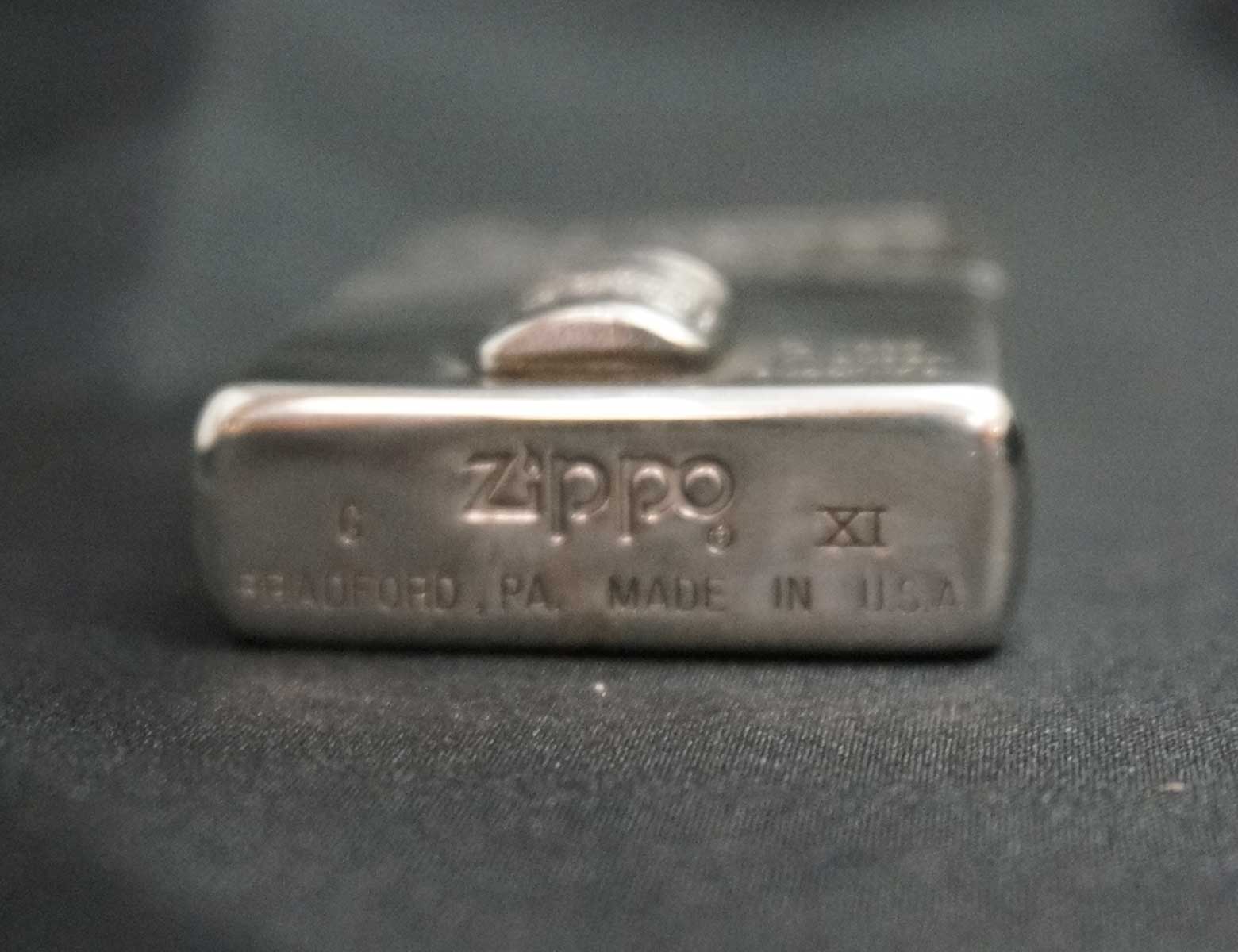 画像: zippo Budweiser シルバーメッキ A 1995年製造