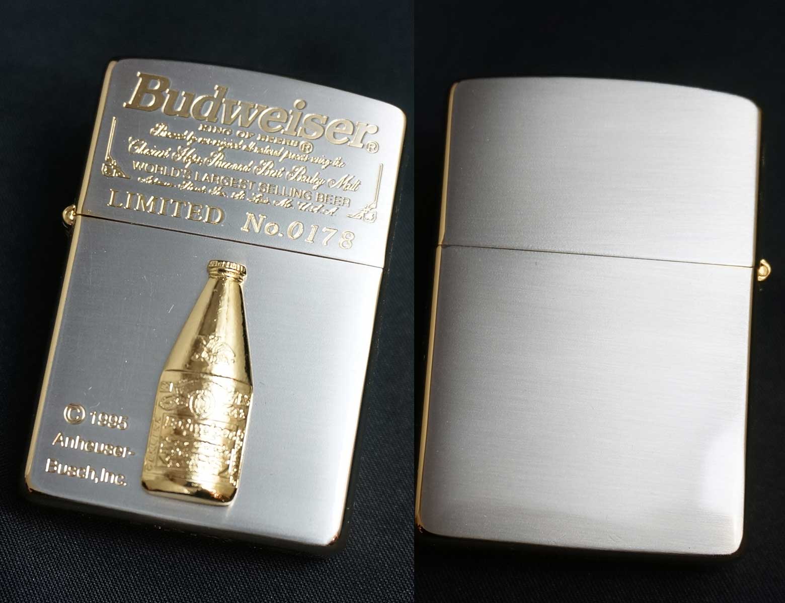 画像: zippo Budweiser SG加工 1995年製造