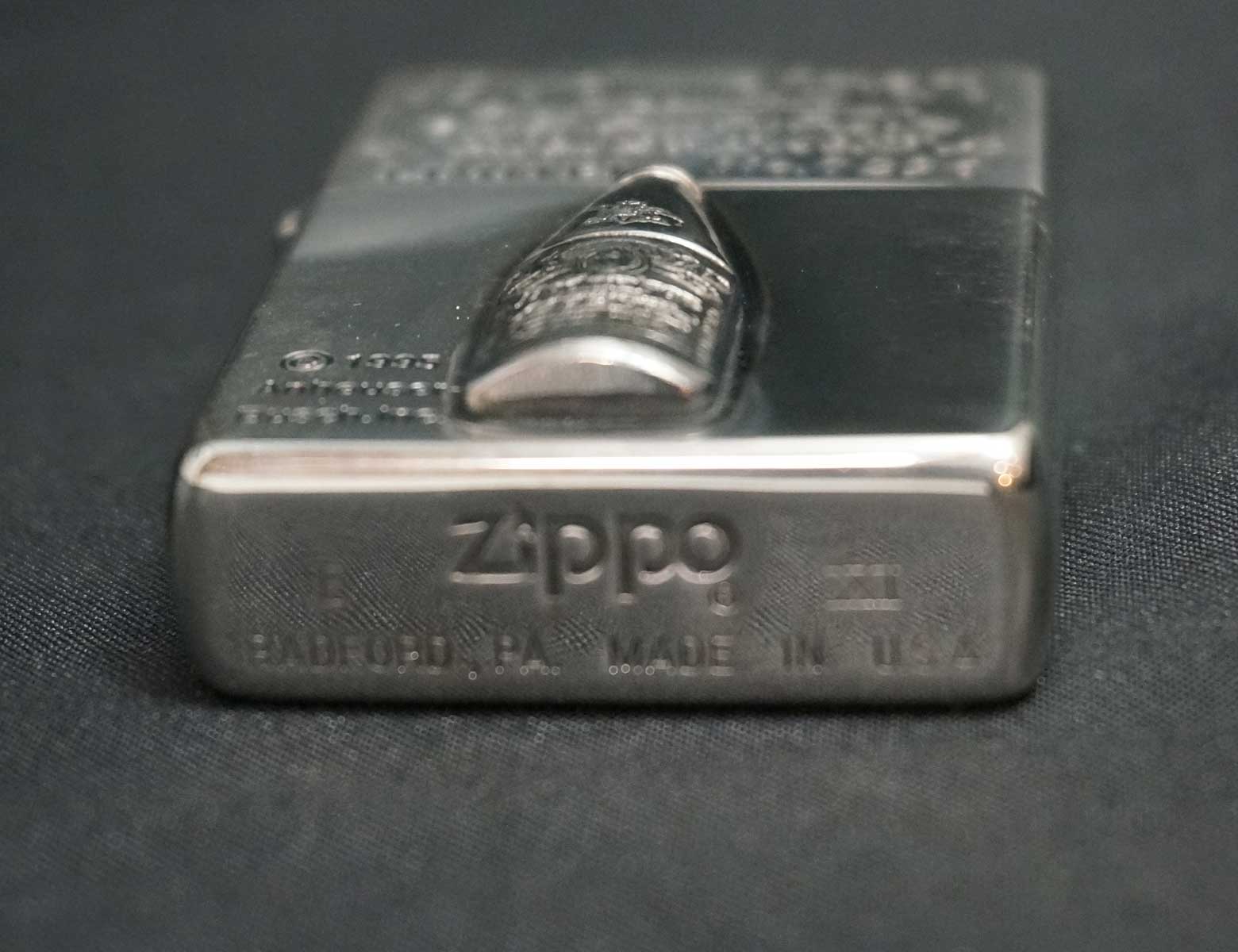 画像: zippo Budweiser シルバーメッキ B 1995年製造