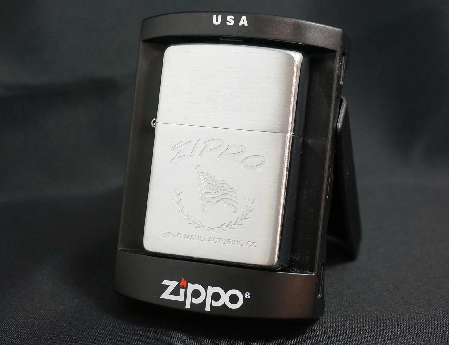 画像: zippo ロゴ＆星条旗 #200 2003年製造