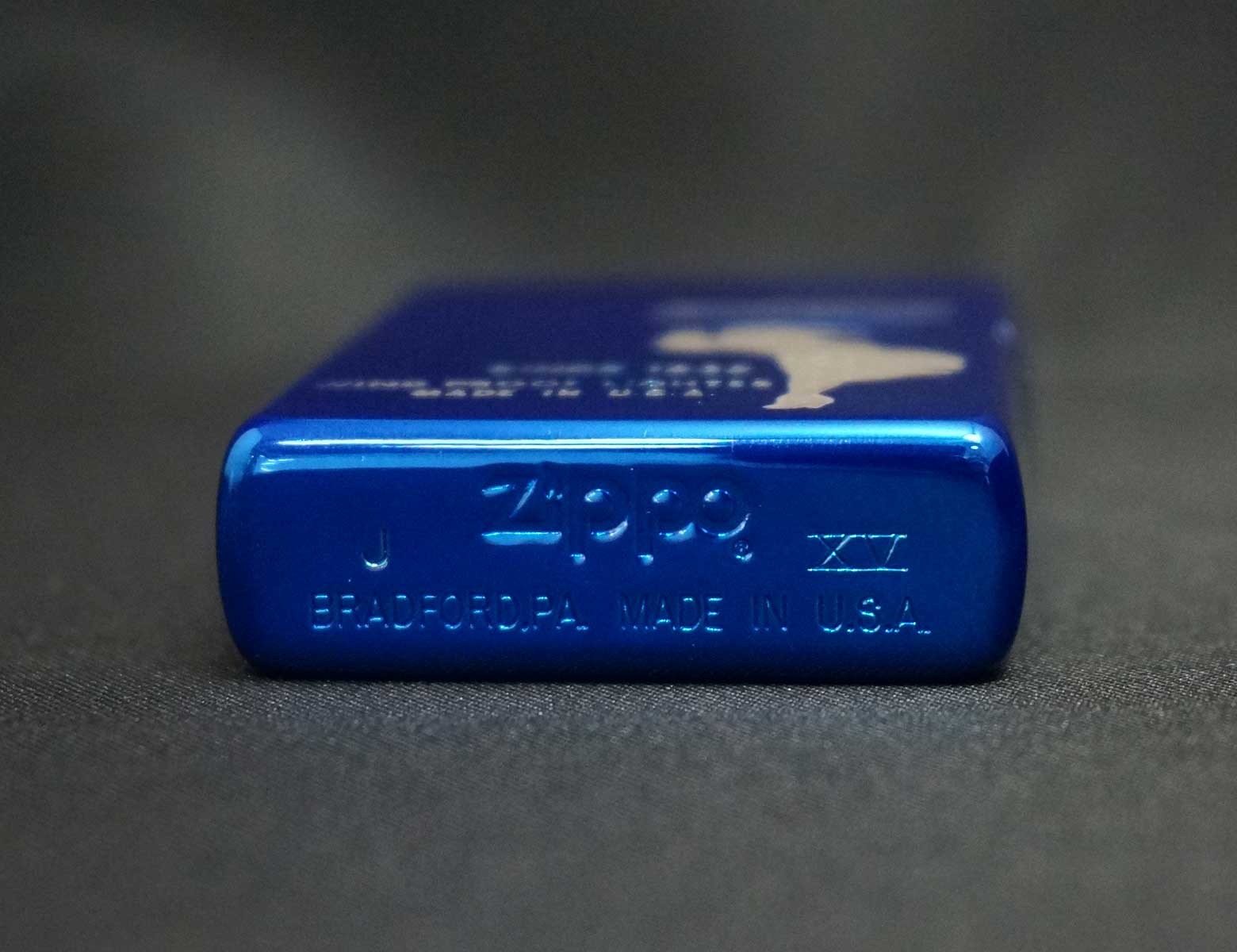 画像: zippo WINDY ブルーイオン 特製木箱入 B 1999年製造