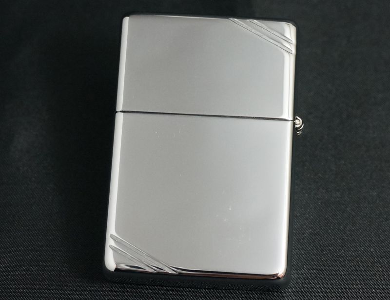 画像: zippo フラットトップ #260 ハイポリッシュ・クローム 1996年製造