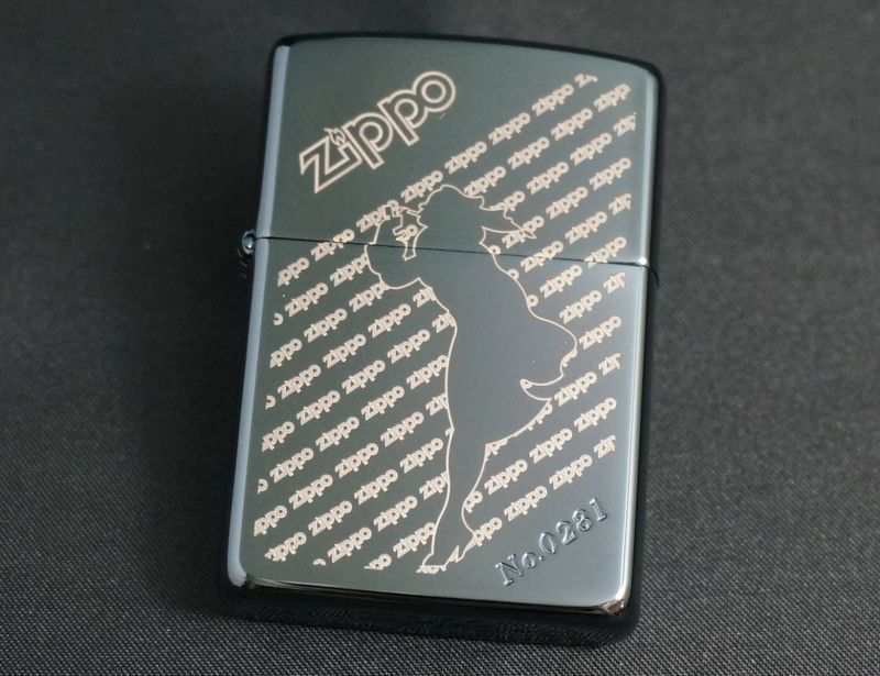 画像: zippo WINDY ブルーチタン 1995年製造