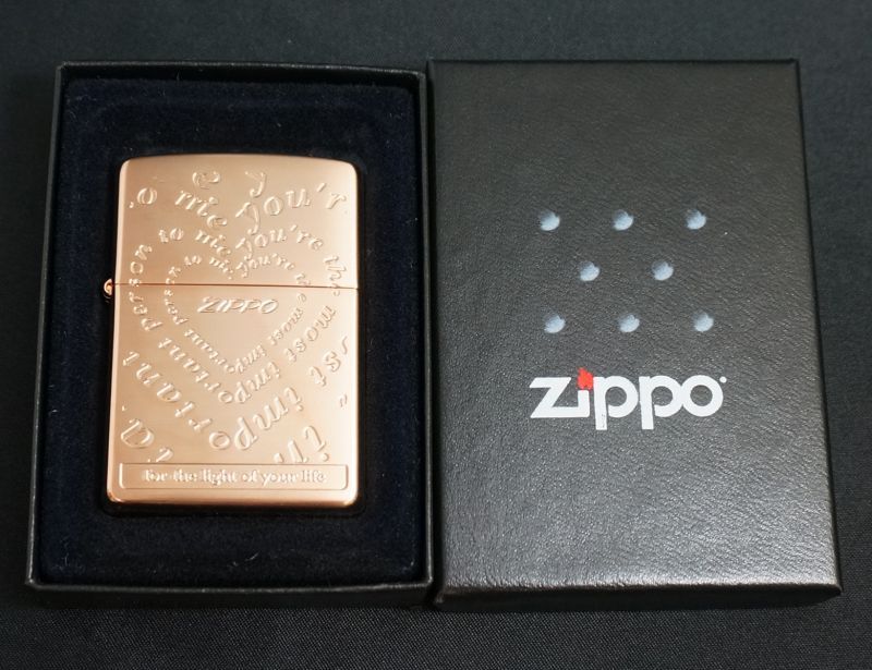 画像: zippo ハート文字　ローズピンク A 2006年製造