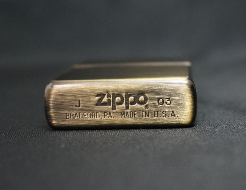 画像: zippo アンティークブラス 2003年製造