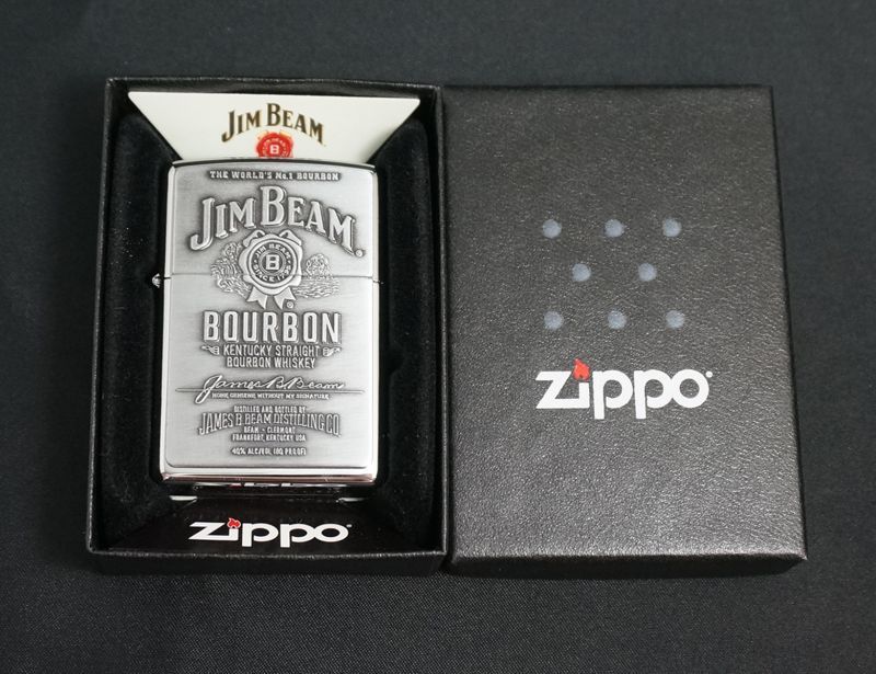 画像: zippo JIM BEAM LABL EMB