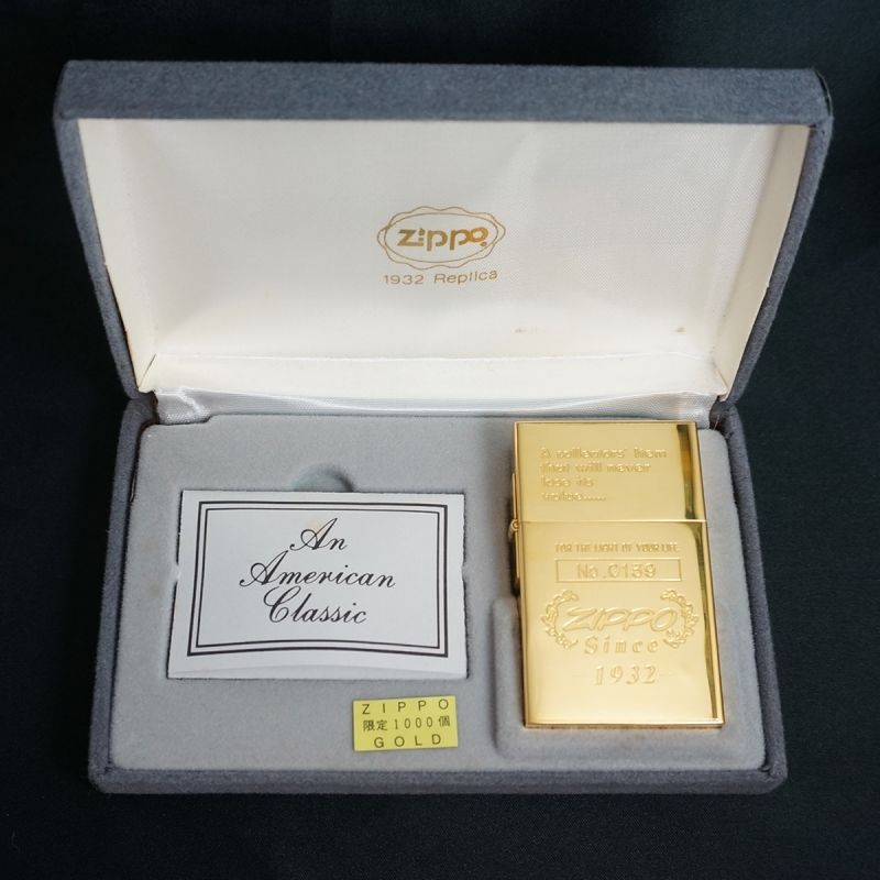 zippo 1932 FIRST REPLICA GOLD 1000個限定 A - zippo-LAND G.