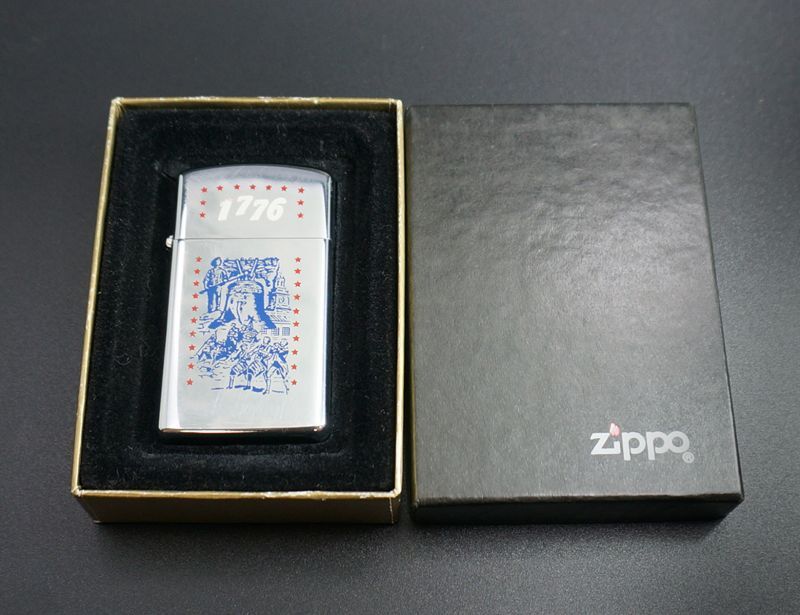 画像: zippo リバティベル スリム 1975年製造 キズあり