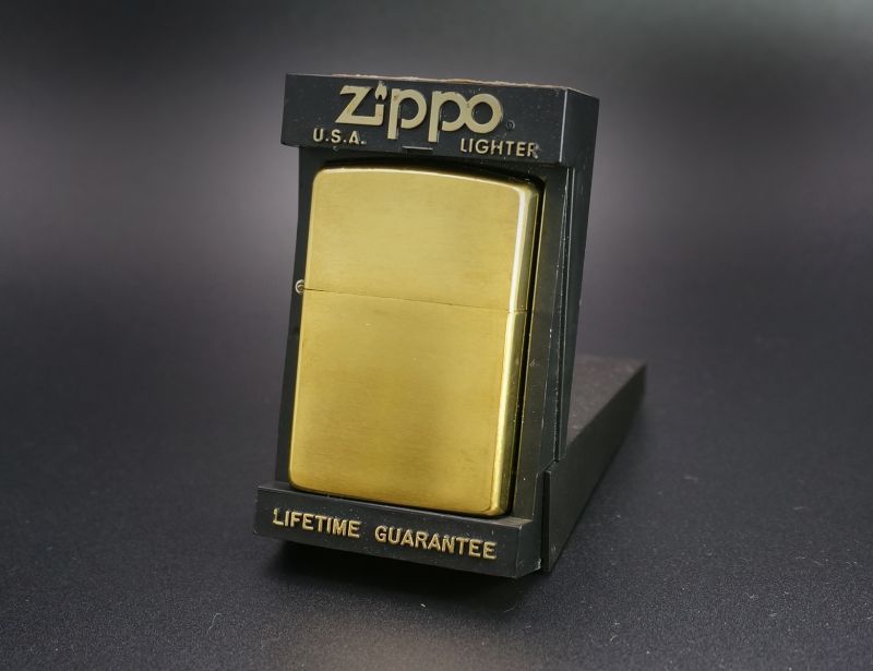 画像: zippo #204B ブラッシュ・ブラス 1990年製造