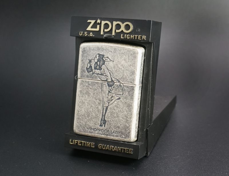 画像: zippo WINDY バレル加工 1993年製造