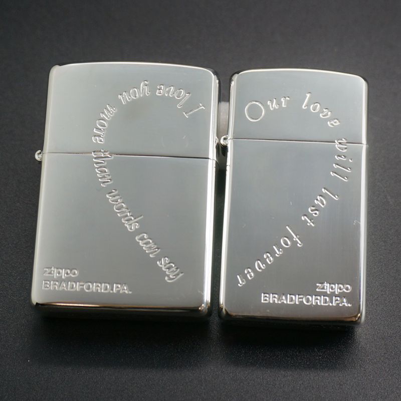 zippo ペア ハートメッセージ - zippo-LAND G.