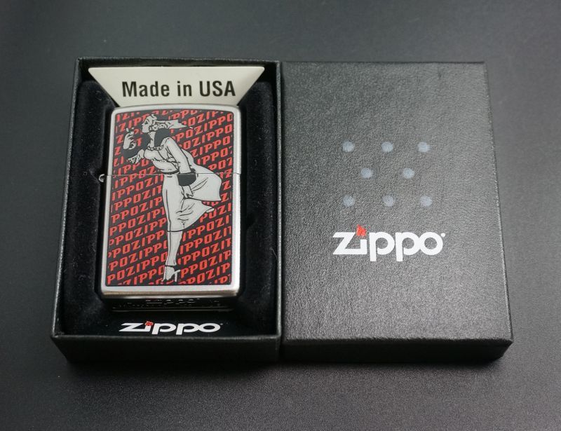 画像: zippo WINDY プリント #205 2014年製造