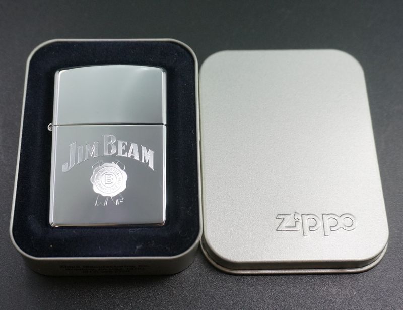 画像: zippo JIM BEAM ＃250 2002年製造