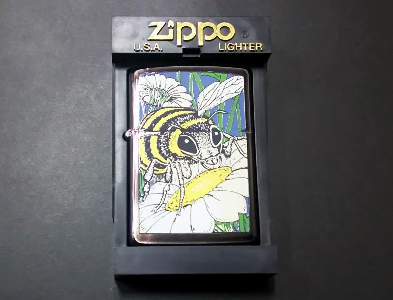 画像: zippo BARRETT SMYTH ミツバチ Wフェイス 1993年製造