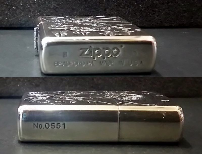 画像: zippo 雷神 特別限定品 No.0551 携帯灰皿付き 2010年製造