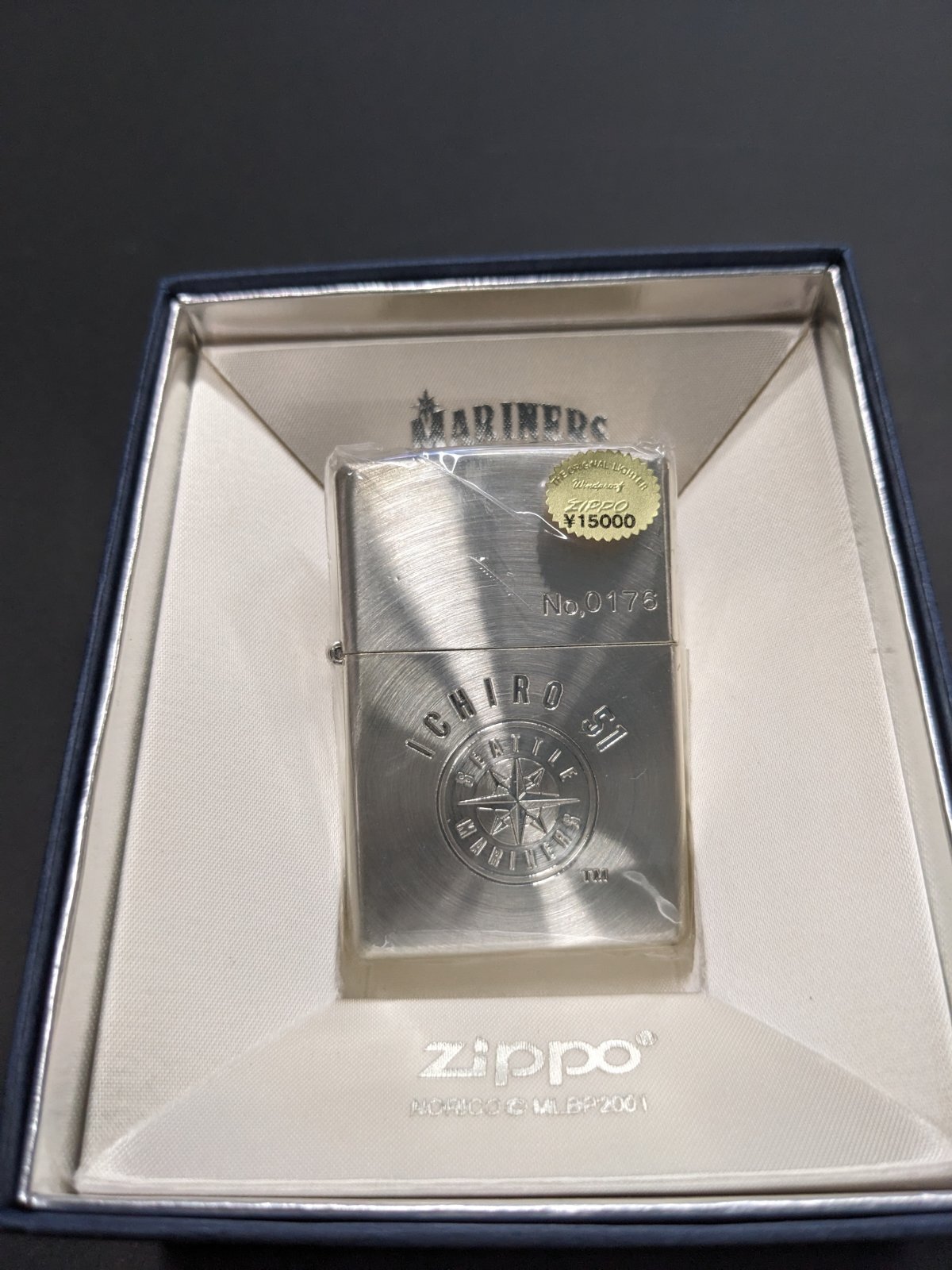 画像: 2000年マリナーズ・イチロー・シルバースピン限定zippo