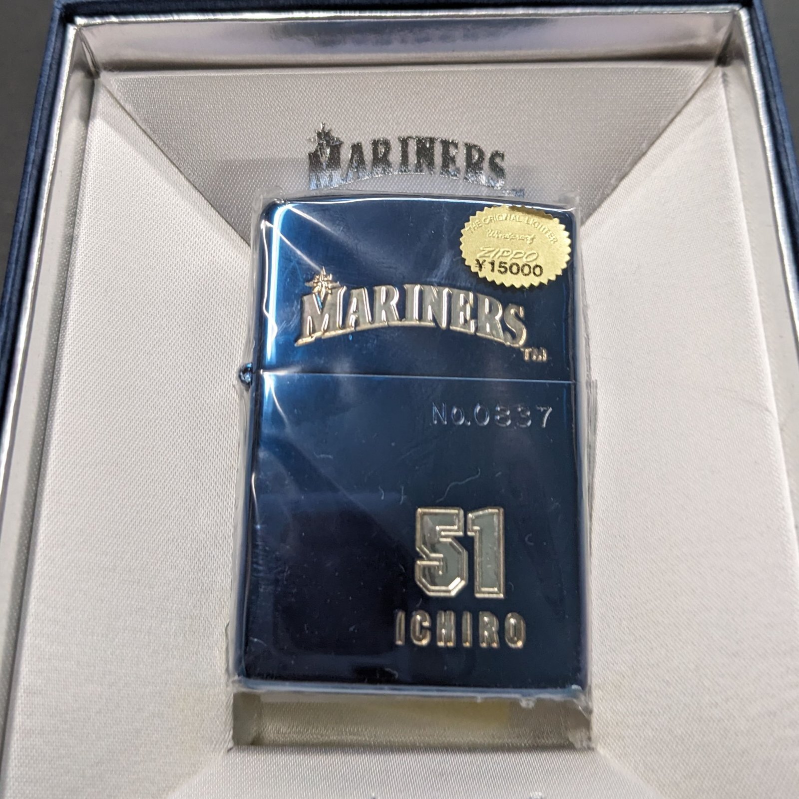 画像: 2000年マリナーズ・イチロー・イオンブルー限定zippo